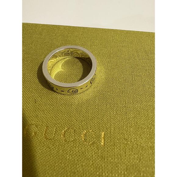 AUTHENTIC Gucci Ghost Ring 925 Sterling Silver Size 16 (7.5 US) w box, dust bag - Picture 2 of 9